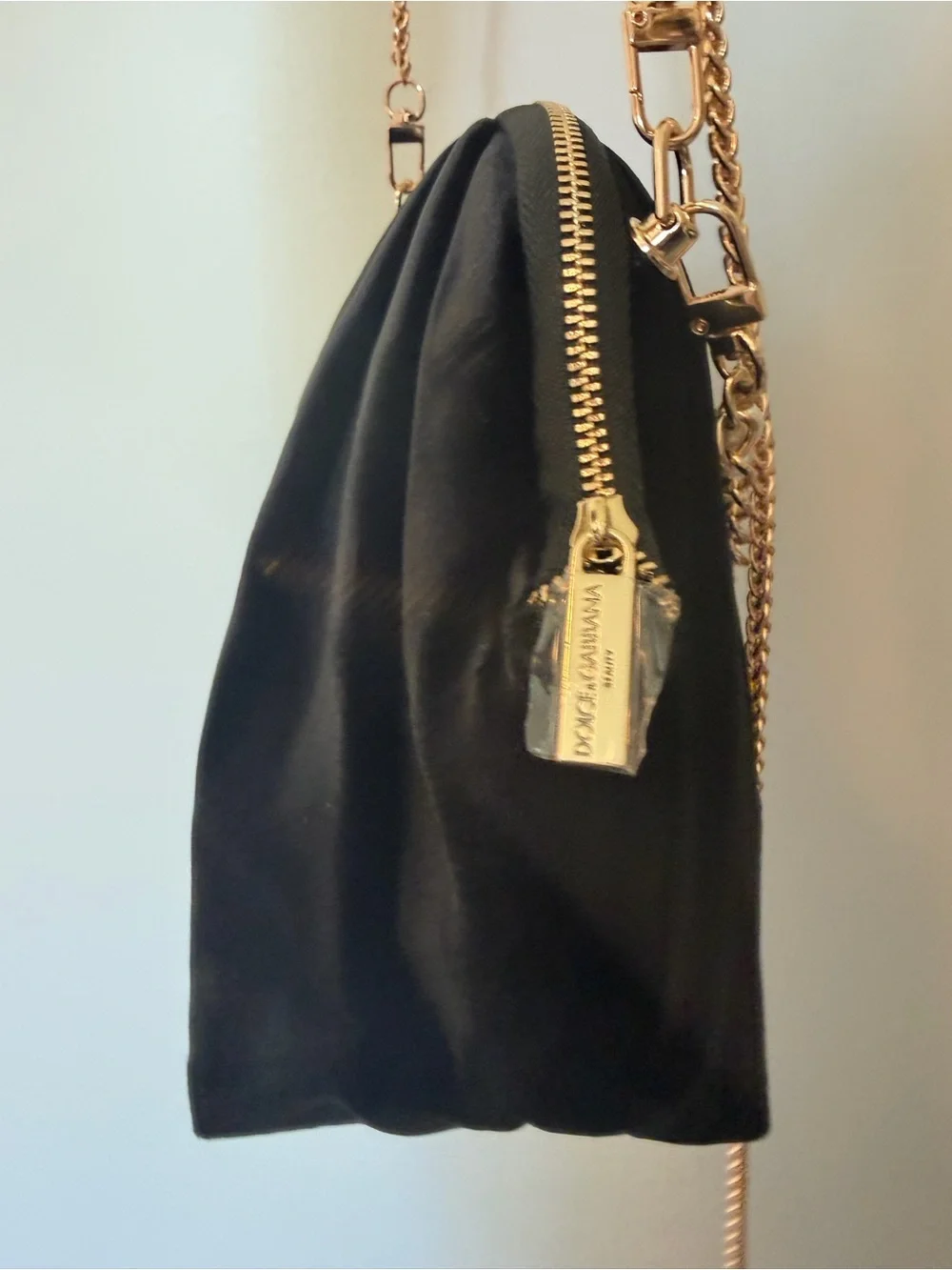 Dolce & Gabbana Black Velvet Beauty Cosmetic Bag GWP VIP item NWOT